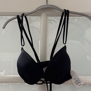 NWT Shade & Shore Black Strappy Bra